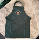 Green Embroidered Christmas Cookie Baker Kids Apron Set with Spatula and Cookie Cutter - Perfect Christmas Gift for Young Bakers, Baking Set
