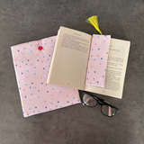 Polka Dot Book Sleeve, Fabric Book Sleeve, Book Pouch or Book Cosy, Reading Gift