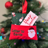 Letter to Santa hanging cushion, Christmas character print