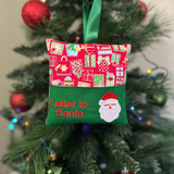 Letter to Santa hanging cushion, present print