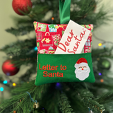 Letter to Santa hanging cushion, present print