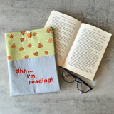 Highland Cow Book Sleeve, Fabric Book Cover, Book Pouch or Book Cosy, Reading Gift