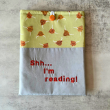 Highland Cow Book Sleeve, Fabric Book Cover, Book Pouch or Book Cosy, Reading Gift