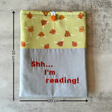 Highland Cow Book Sleeve, Fabric Book Cover, Book Pouch or Book Cosy, Reading Gift