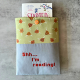Highland Cow Book Sleeve, Fabric Book Cover, Book Pouch or Book Cosy, Reading Gift