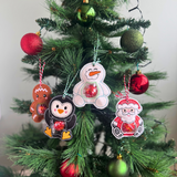 Christmas Novelty Fillable Felt Decorations