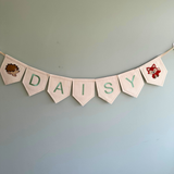 Woodland Name Bunting, Personalised Name Bunting, Nursery Bunting, Personalised Bunting, Name Garland Bunting, Customised Name Banner