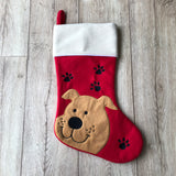 Personalised Dog Christmas Stocking