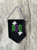 Boo Hanging Flag Pennant Sign