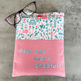 “Just one more chapter” London Landmarks Book Sleeve, Fabric Book Sleeve, Book Pouch or Book Cosy, Reading Gift