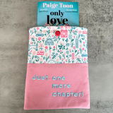 “Just one more chapter” London Landmarks Book Sleeve, Fabric Book Sleeve, Book Pouch or Book Cosy, Reading Gift