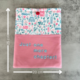 “Just one more chapter” London Landmarks Book Sleeve, Fabric Book Sleeve, Book Pouch or Book Cosy, Reading Gift