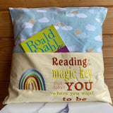 Rainbow Storybook Cushion