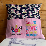 Unicorn Embroidered Story Cushion