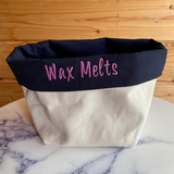 Wax Melt Canvas Storage Organiser