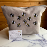Lots Of Bees Make-Up Bag