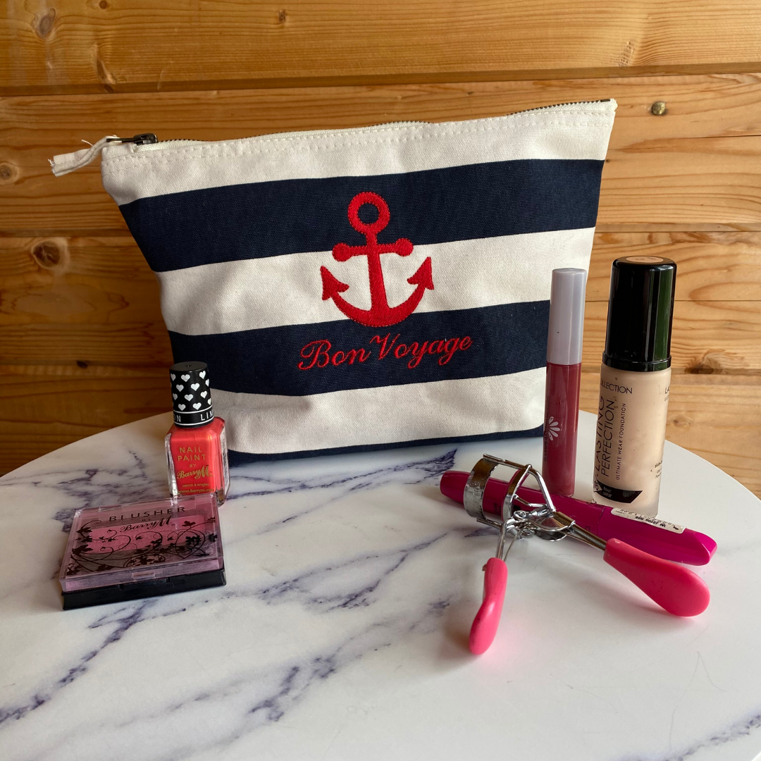 Bon Voyage! Large Makeup Bag