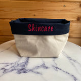 Skincare Canvas Storage Organiser