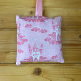 Tooth fairy cushion, fairy castle print