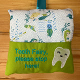 Tooth fairy cushion, mermaid print