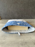 Blue Butterfly Book Sleeve, Fabric Book Cover, Book Pouch or Book Cosy, Reading Gift