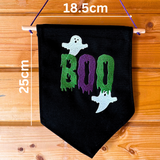 Boo Hanging Flag Pennant Sign