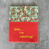 Book Sleeve in floral print, Fabric Book Sleeve, Book Pouch or Book Cosy, Reading Gift