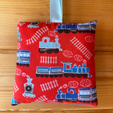 Tooth fairy cushion, train print