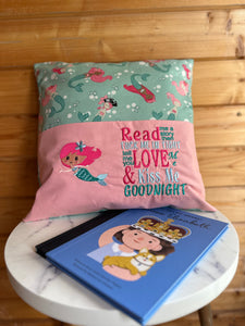 Mermaid Story Cushion Aqua