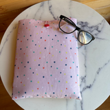 Polka Dot Book Sleeve, Fabric Book Sleeve, Book Pouch or Book Cosy, Reading Gift