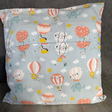 Hot Air Balloon Embroidered Story Cushion