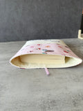 Cupcake Book Sleeve, Fabric Book Cover, Book Pouch or Book Cosy, Reading Gift