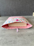 Hearts Book Sleeve, Fabric Book Cover, Book Pouch or Book Cosy, Reading Gift