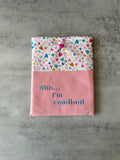 Hearts Book Sleeve, Fabric Book Cover, Book Pouch or Book Cosy, Reading Gift