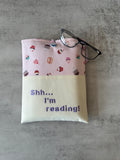 Cupcake Book Sleeve, Fabric Book Cover, Book Pouch or Book Cosy, Reading Gift