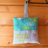 Tooth fairy cushion, dino print