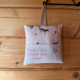 Tooth fairy cushion, horse print