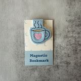Embroidered Coffee Cup Magnetic Bookmark