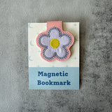 Embroidered Flower Magnetic Bookmark