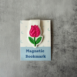 Embroidered Tulip Magnetic Bookmark