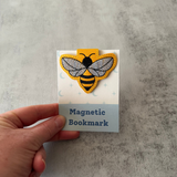 Embroidered Bumble Bee Magnetic Bookmark