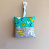 Tooth fairy cushion, dino print