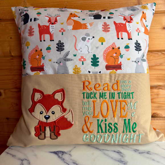 Woodland Story Book Cushion