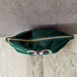 Personalised 30th Velvet Makeup Bag