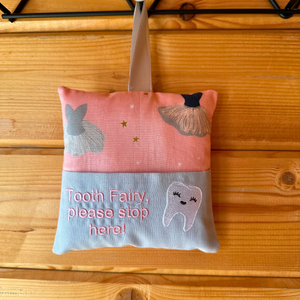 Tooth fairy cushion, ballerina print