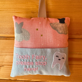 Tooth fairy cushion, ballerina print