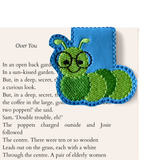 Embroidered Bookworm Magnetic Bookmark, Book Lover Gift