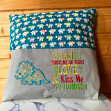 Teal Dinosaur Story Cushion
