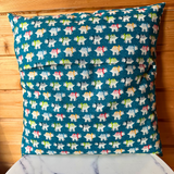 Teal Dinosaur Story Cushion