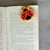 Embroidered Ladybird Magnetic Bookmark: Book Lover Gift
